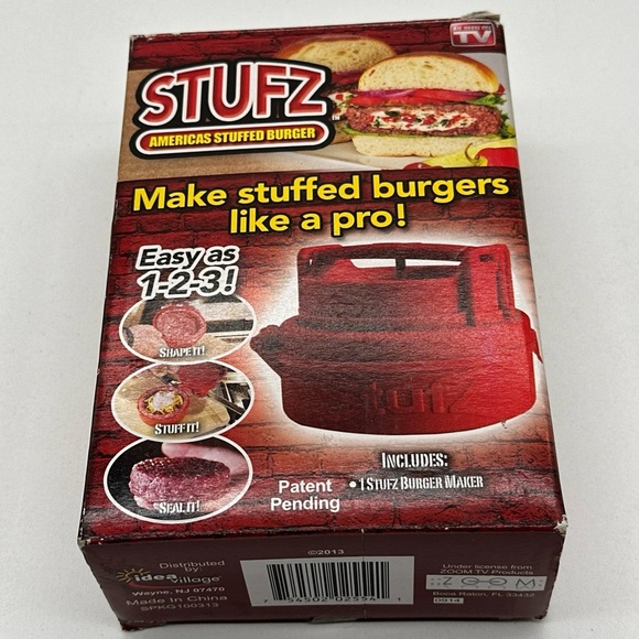 Stufz Stuffed Burger Press - Hamburger Patty Maker - As Seen On TV - Picture 1 of 5